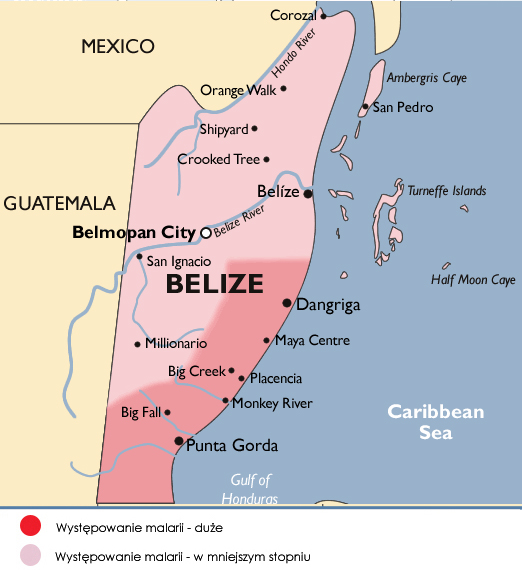 belize malaria i szczepienia 